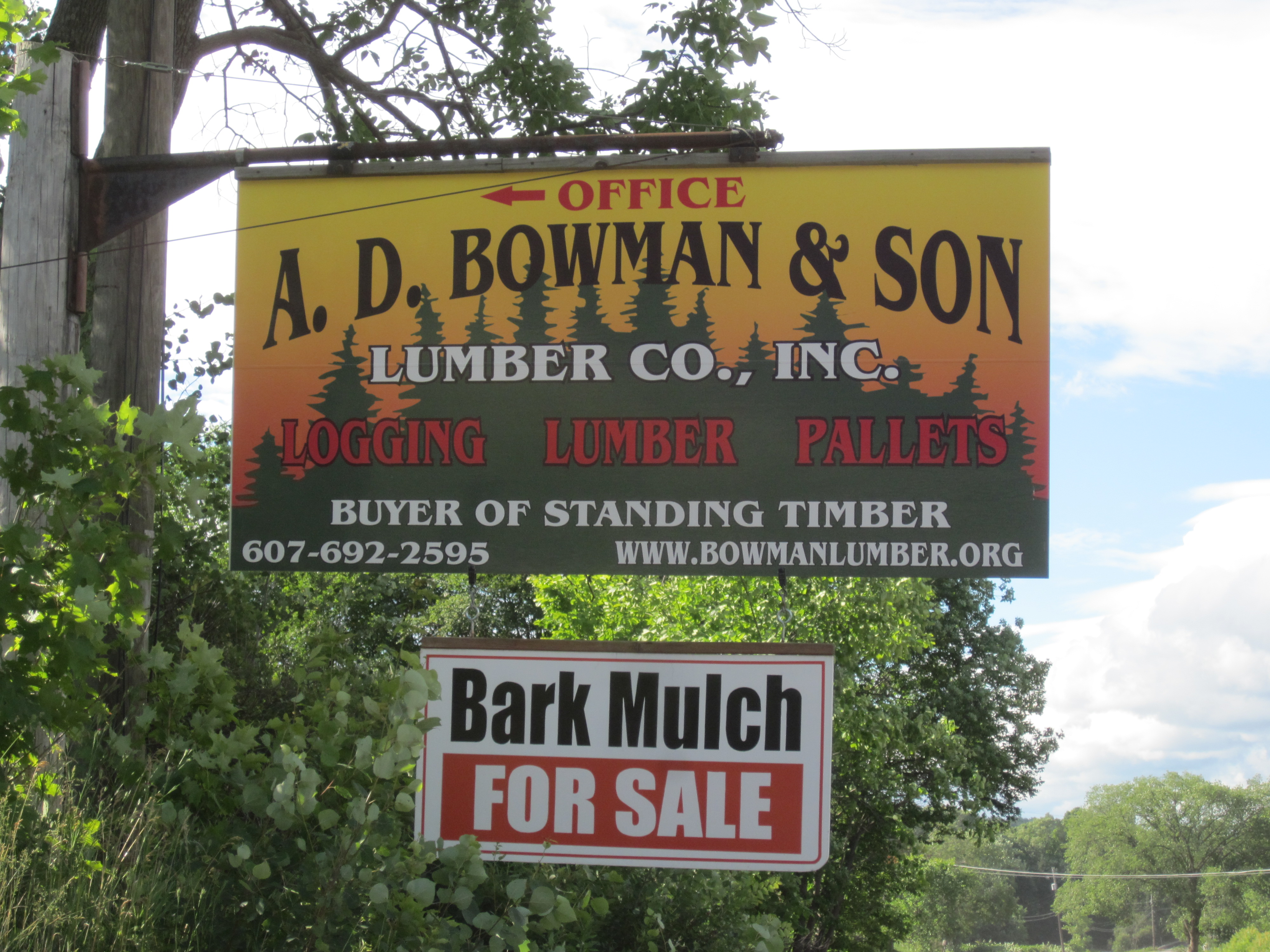 Bowman Lumber Castle Creek, NY